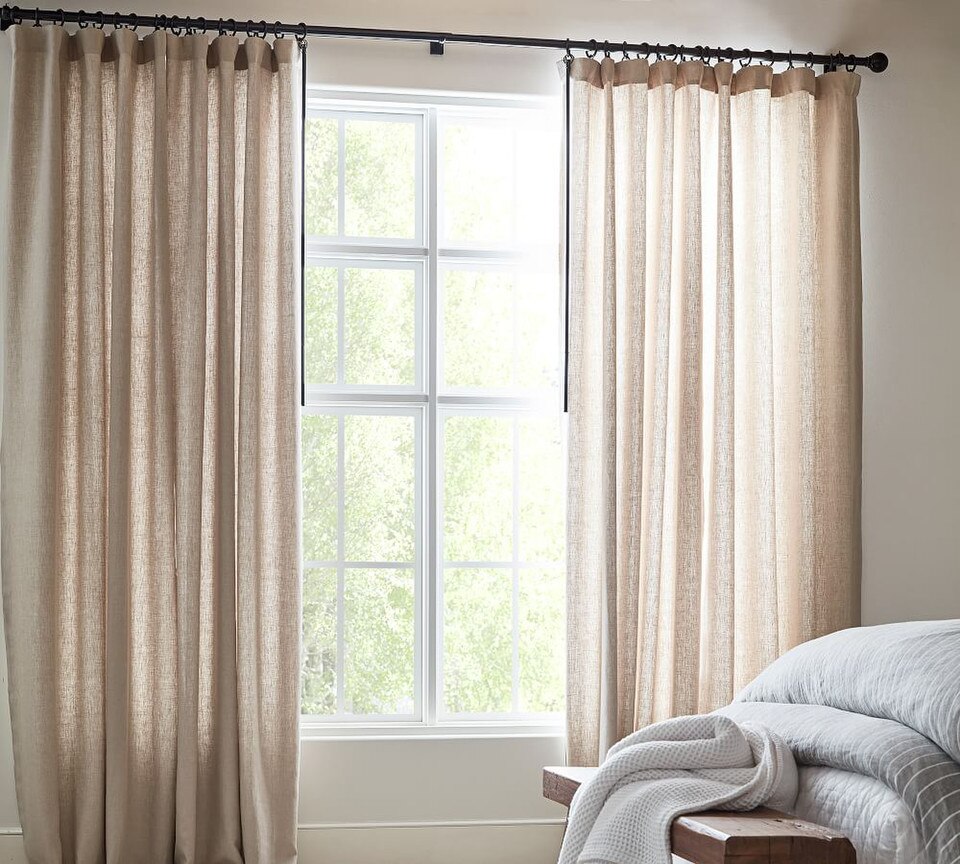 Antique Bronze Curtain Rod & Wall Bracket Pottery Barn Australia